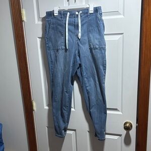 Judy Blue Light Blue Drawstring Jogger Jeans